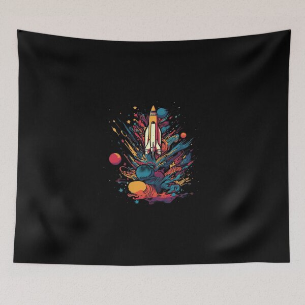 Item preview, Colorful Rocket: To the Moon! designed and sold by SADStyleDesigns.