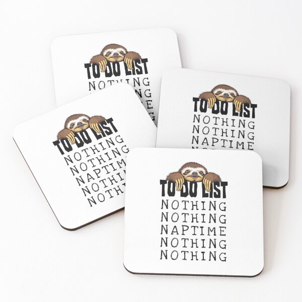 Item preview, Funny Lazy Sloth Nothing To Do List Daily Nap Schedule designed and sold by GrandeDuc.