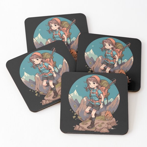Item preview, Anime Girl hiking in nature designed and sold by SasukiMedia.