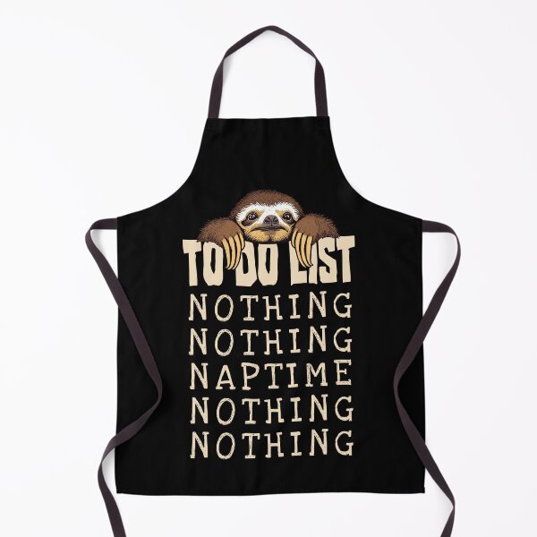 Item preview, Funny Lazy Sloth Nothing To Do List Daily Nap Schedule designed and sold by GrandeDuc.