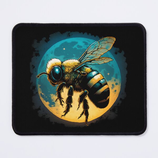 Item preview, Enchanting Night Journey: A Cool Bee in Search of Nectar designed and sold by MLArtifex.