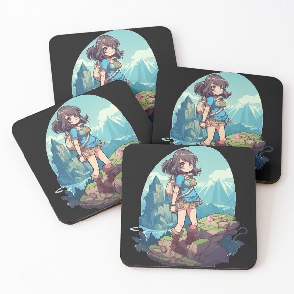 Item preview, Anime Girl hiking in nature designed and sold by SasukiMedia.