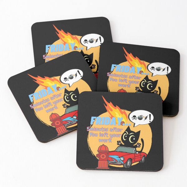 Item preview, An angry cat driving home from his work designed and sold by Animal world designs.