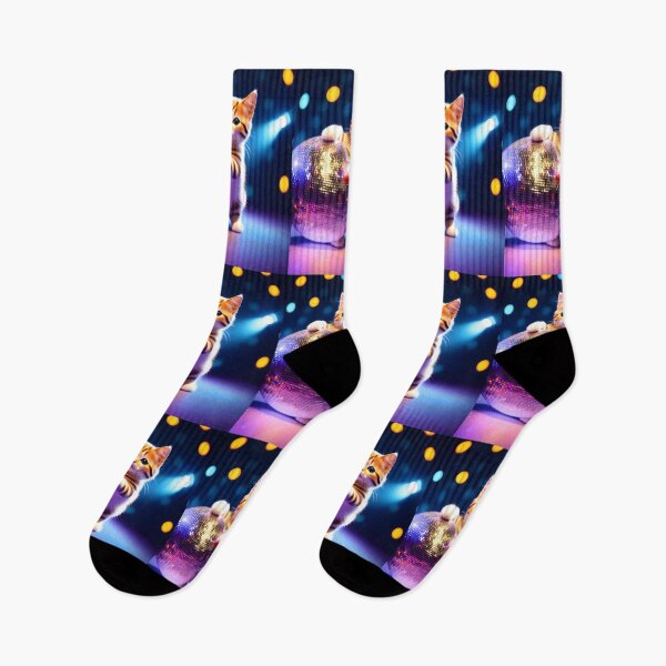 Item preview, Disco Dancing cat - Modern digital art designed and sold by Ai-michiart.