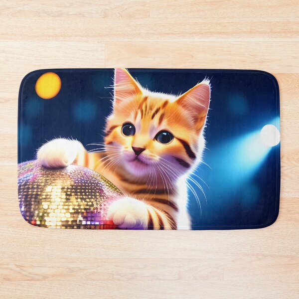Item preview, Disco Dancing cat - Modern digital art designed and sold by Ai-michiart.