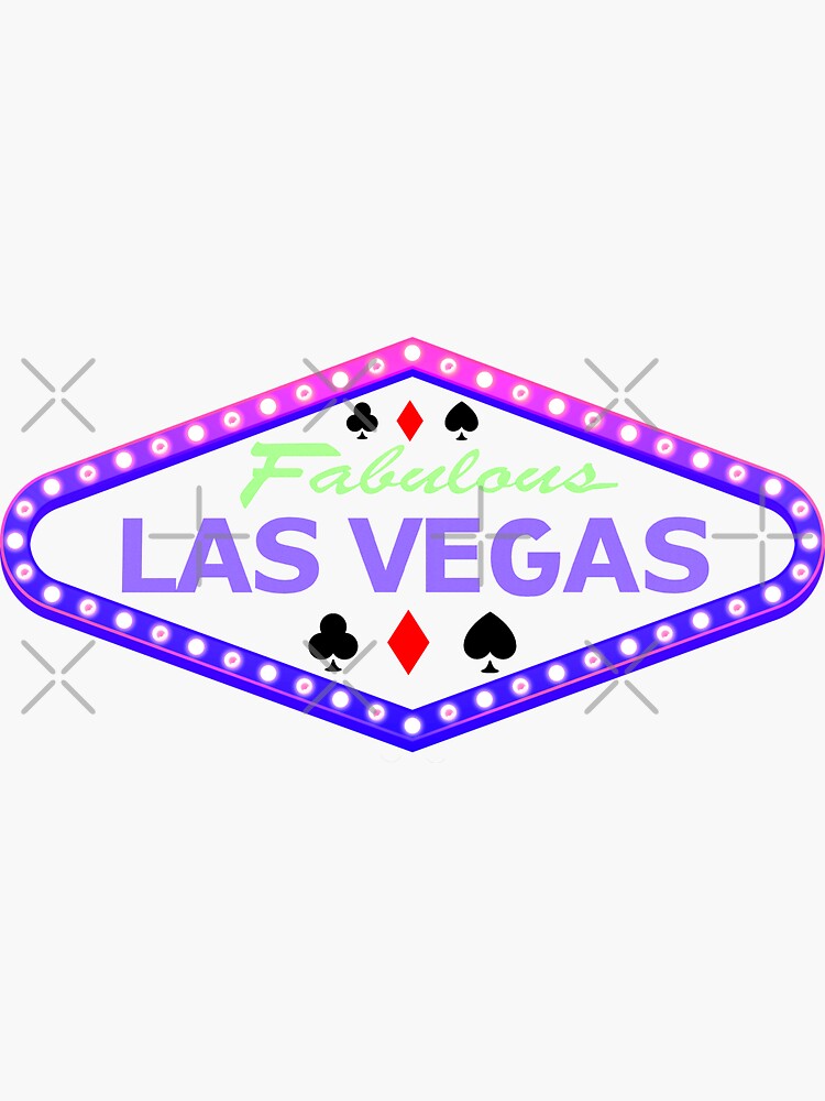 Welcome to Fabulous Las Vegas Sign Sticker Decal - Self Adhesive