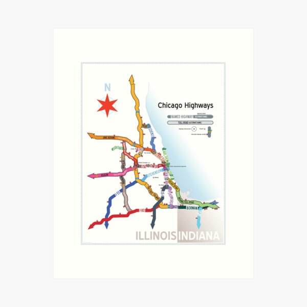 Item preview, Chicago Highway Names designed and sold by Dean Dunakin.