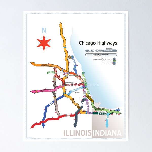 Item preview, Chicago Highway Names designed and sold by Dean Dunakin.