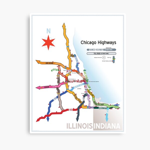 Item preview, Chicago Highway Names designed and sold by Dean Dunakin.