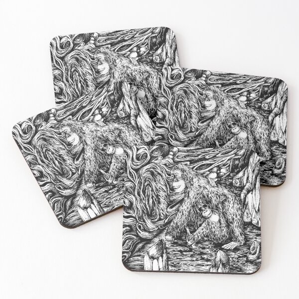 Item preview, ORANG UTANS MOTHER AND CHILD  REVOLUTION IN THE JUNGLE - MINORYA ART designed and sold by MinoryaArt.