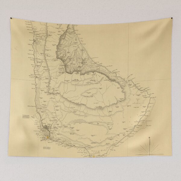 Item preview, Vintage Barbados Map (1856) Old Bajan Island Atlas designed and sold by BravuraMedia.