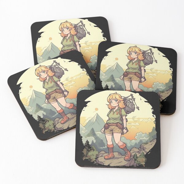Item preview, Anime Girl hiking in nature designed and sold by SasukiMedia.
