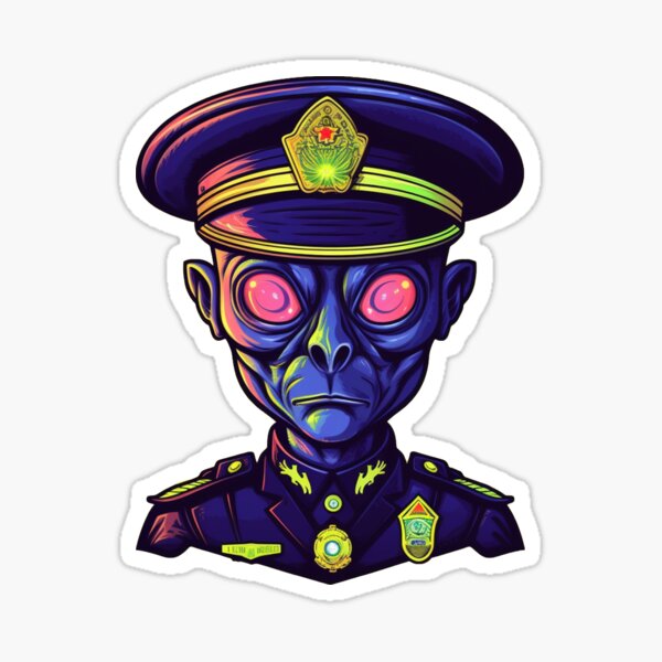 "Alien General" Sticker