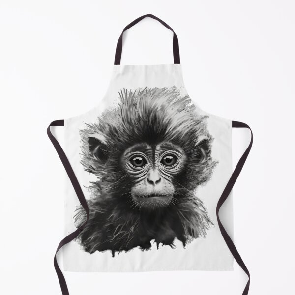 Item preview, Black and White Baby Monkey designed and sold by SADStyleDesigns.
