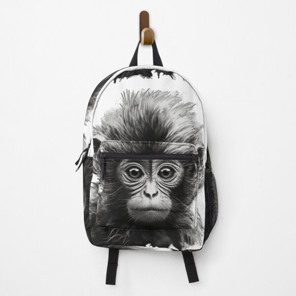 Item preview, Black and White Baby Monkey designed and sold by SADStyleDesigns.