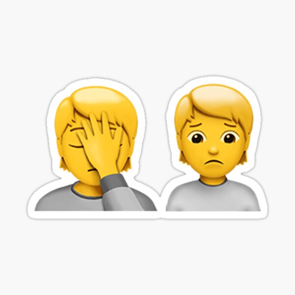 Item preview, facepalm and frowning designed and sold by ponat.