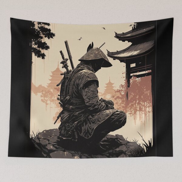 Item preview, Lone Samurai Warrior designed and sold by CanvasDreamland.