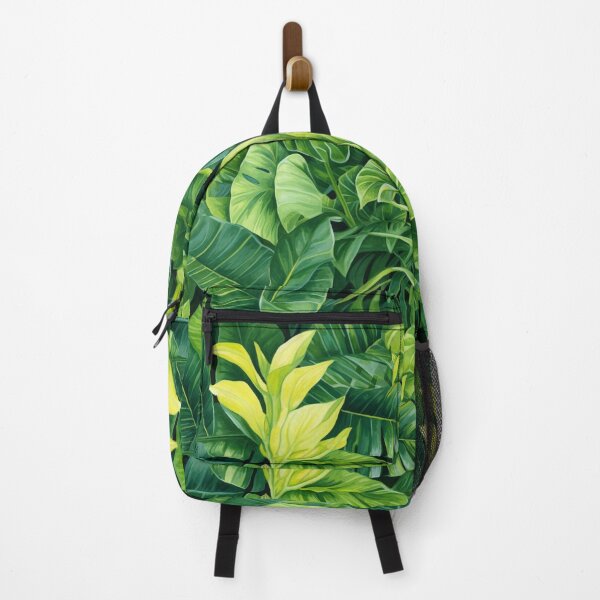 Item preview, Painting of fresh green leaves in seamless pattern designed and sold by SeamlessGuru.