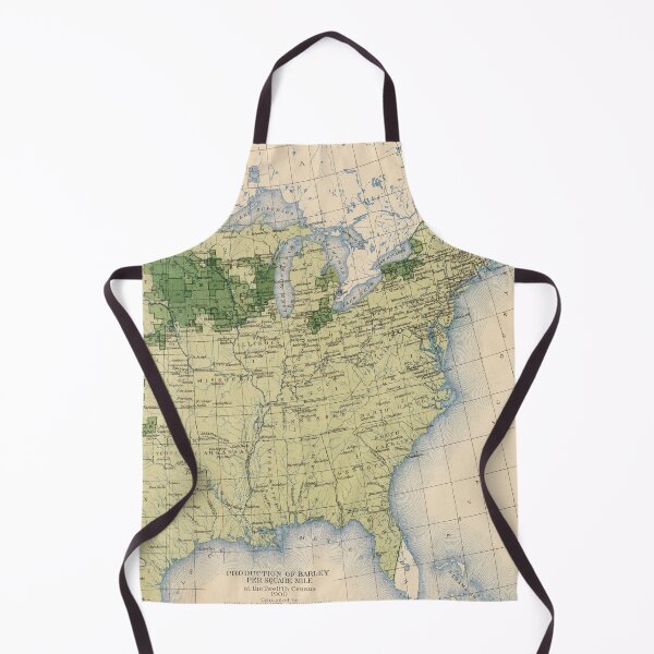 Item preview, Vintage US Barley Farming Map (1903) designed and sold by BravuraMedia.
