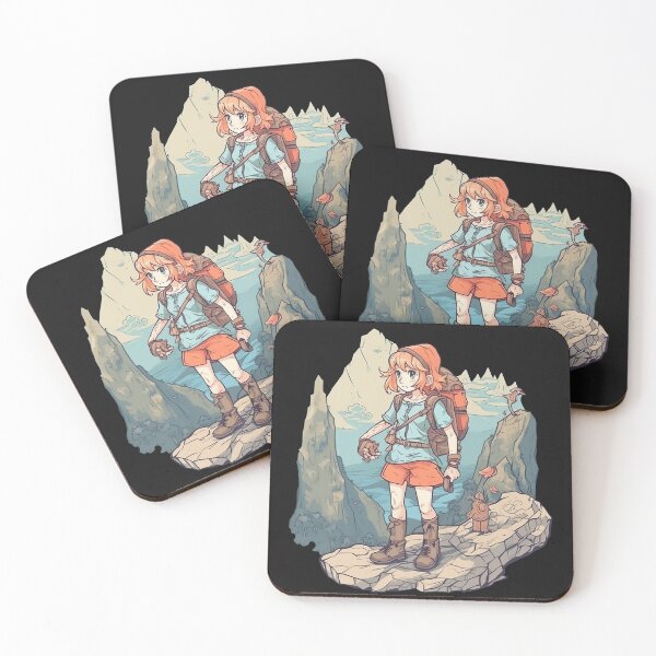 Item preview, Anime Girl hiking in nature designed and sold by SasukiMedia.