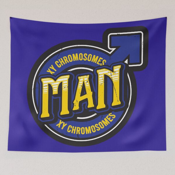 Item preview, male man biology science facts XY designed and sold by graphicsbuddy.