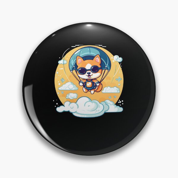 Item preview, Dog Shiba Inu Adventure Parachute Jump designed and sold by Naohiro.