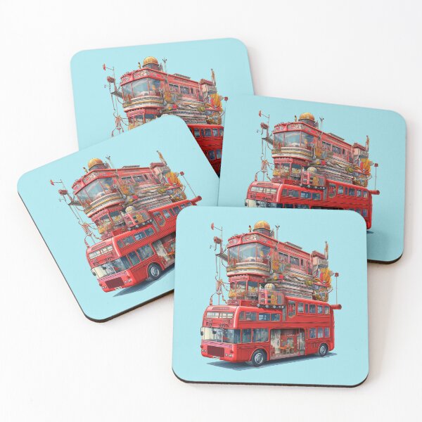 Item preview, Psychedelic London Red Bus designed and sold by WallGarden.