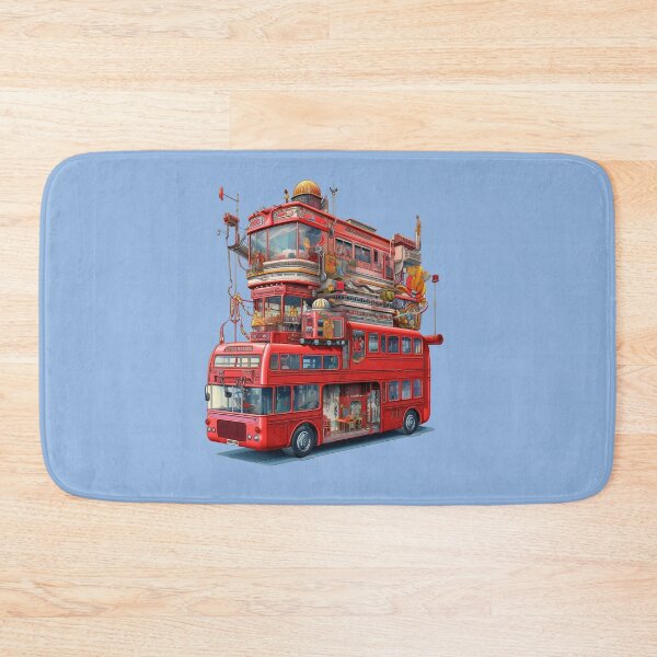 Item preview, Psychedelic London Red Bus designed and sold by WallGarden.