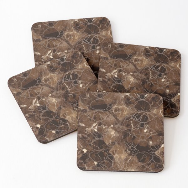 Item preview, Dark Brown Emperador Marble Texture Pattern designed and sold by Wonder Of Light.