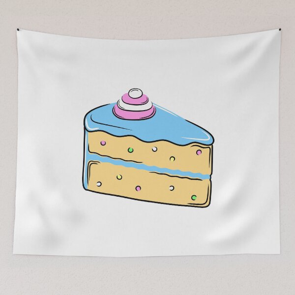 Item preview, Cartoon Cake Slice designed and sold by scribbletank.