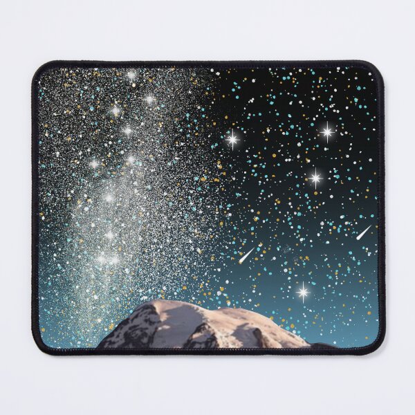 Item preview, Mt. Rainier and the Milky Way with our moon designed and sold by Big-Dave-4967.