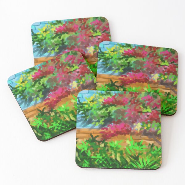 Item preview, Beautiful scene of tree and flowers designed and sold by fbtrisha.