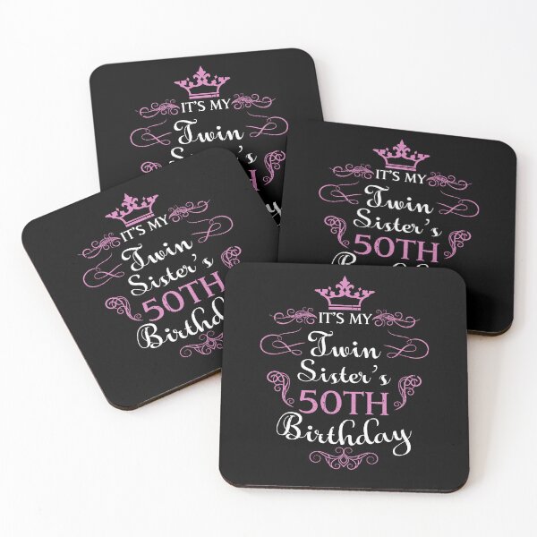 Item preview, Twin Sister's 50th Birthday Celebration 50 Years Old B-Day designed and sold by Sinful Charm.