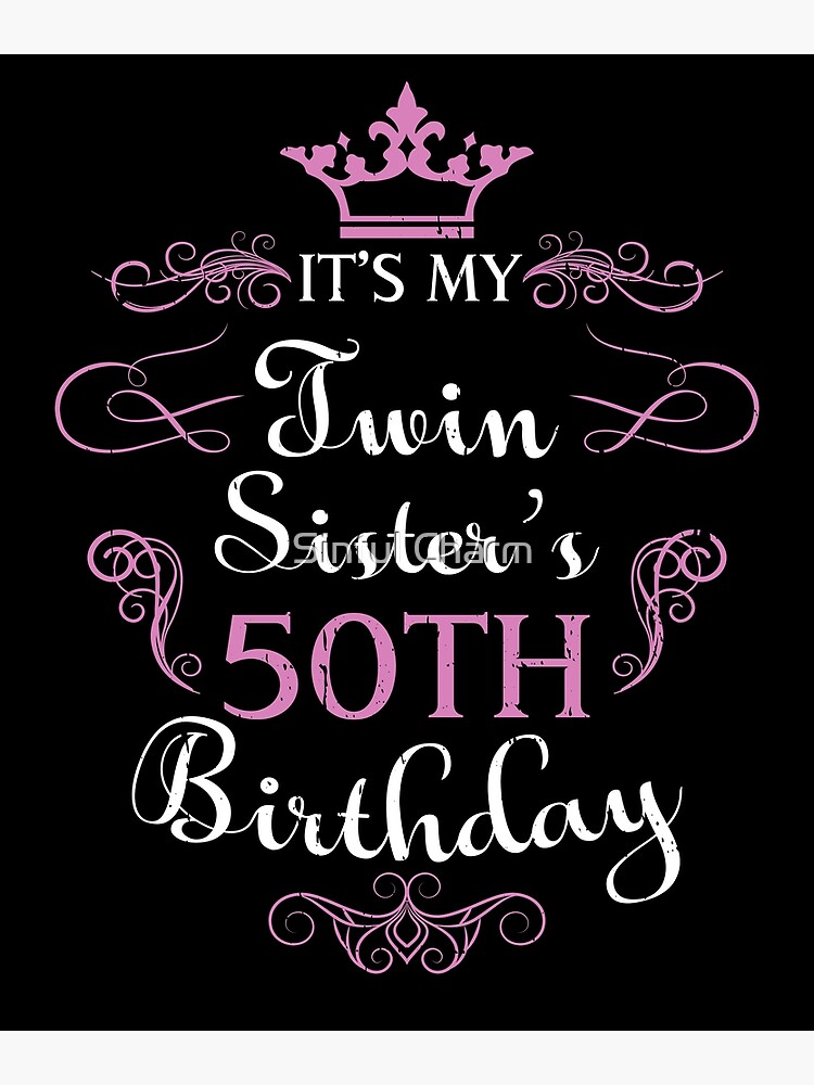 SISTER BIRTHDAY GREETINGS CARDS AGE 50