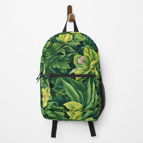 Item preview, Watercolor painting of a summer garden bursting with vibrant green leaves seampless pattern designed and sold by SeamlessGuru.