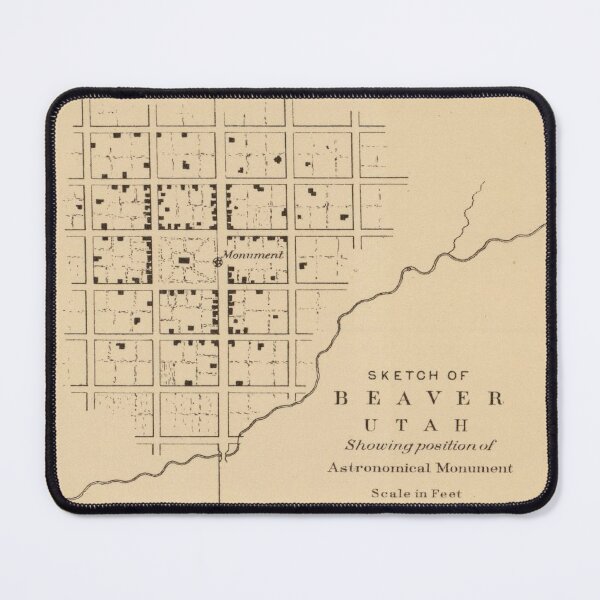 Item preview, Old Beaver UT Map (1877)  designed and sold by BravuraMedia.