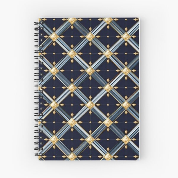 Item preview, Gold blue plaid luxury pattern designed and sold by LoLovi.