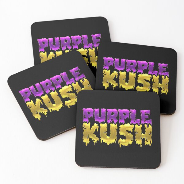 Item preview, Purple Kush Sticker Text Weed Strain Original Cannabis Label designed and sold by DabGraphic.