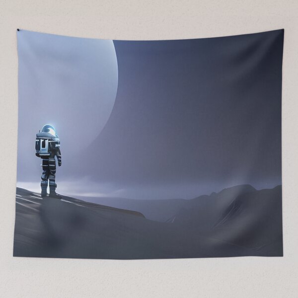 Item preview, Lone Astro Traveller designed and sold by Ink Art Design.