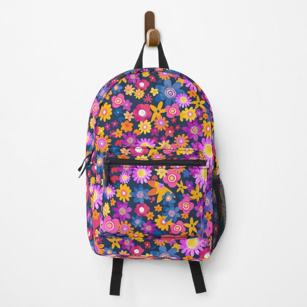 Item preview, cute bright color floral all over print, fashion colors, fun summery, springy, womens graphic flower print designed and sold by SleeplessLady.