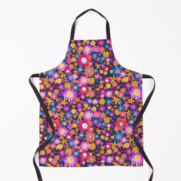 Item preview, cute bright color floral all over print, fashion colors, fun summery, springy, womens graphic flower print designed and sold by SleeplessLady.