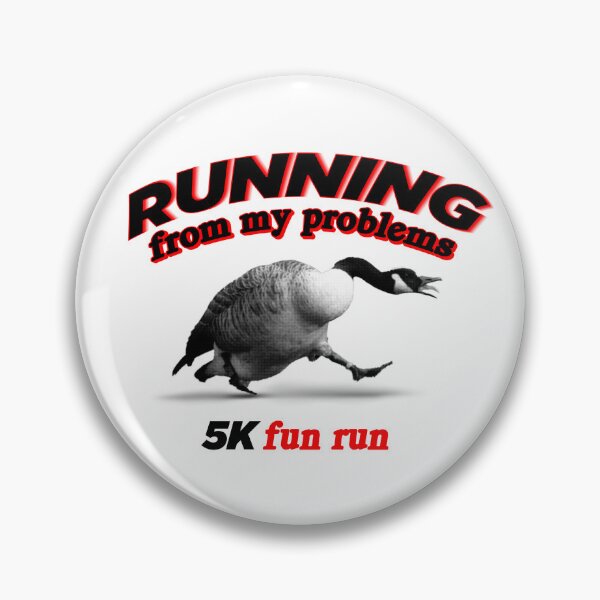 Item preview, Running From My Problems Goose 5K fun run funny parody designed and sold by snazzyseagull.