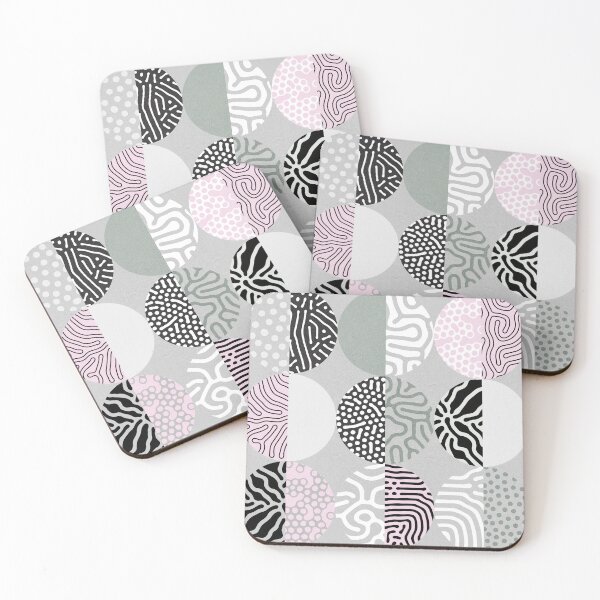 Item preview, Mid-Mod and Ethnic Pattern clash 1. Grey, Pink and sage designed and sold by Dominiquevari.