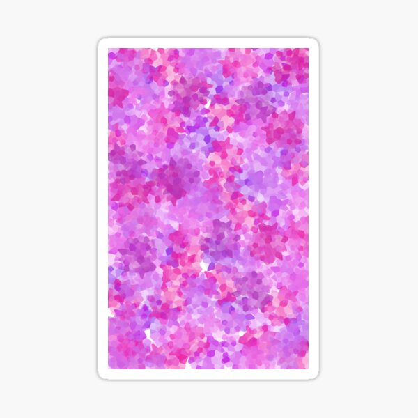 Abstract Pink Floral Sticker