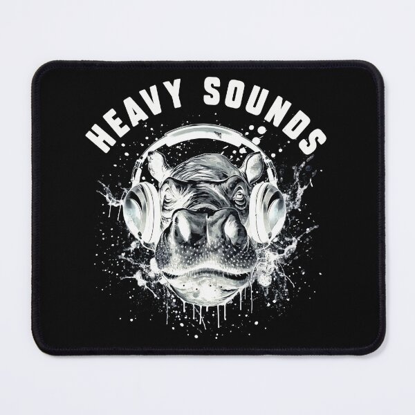Item preview, Heavy Sound Hippopotamus Dj. Djs gifts. designed and sold by paulo silveira.