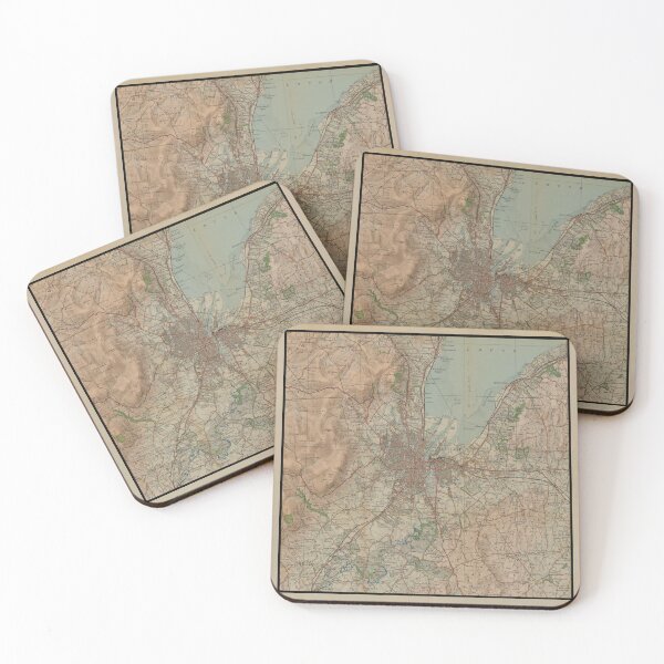 Item preview, Vintage Belfast Ireland Map (1918) Northern Irish Capital City Atlas designed and sold by BravuraMedia.
