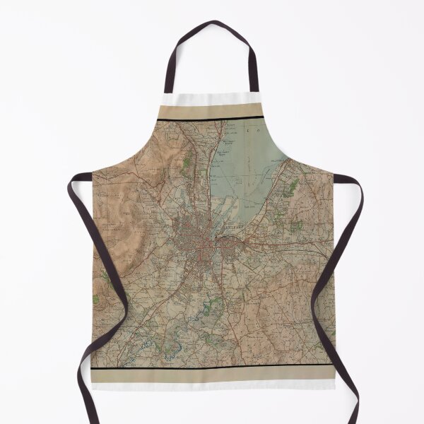Item preview, Vintage Belfast Ireland Map (1918) Northern Irish Capital City Atlas designed and sold by BravuraMedia.
