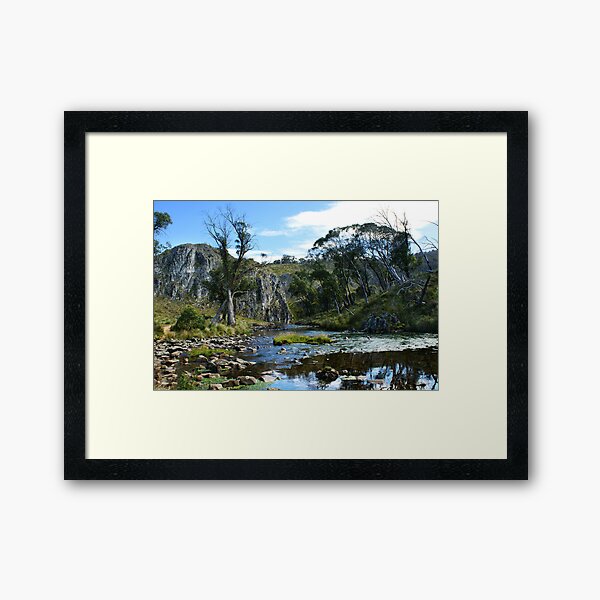 Blue Waterholes Framed Art Print