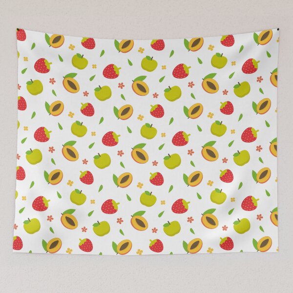 Item preview, Summer fruit pattern - apple, peach and strawberry designed and sold by cute-tees.