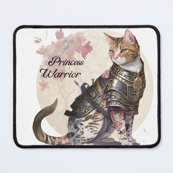 Item preview, Warrior Princess- Warrior princess cat- Samurai Cat- Samurai warrior- Samurai designed and sold by Janetlousart.